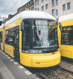 Photo of BVG trams. Credit: Adobe Stock