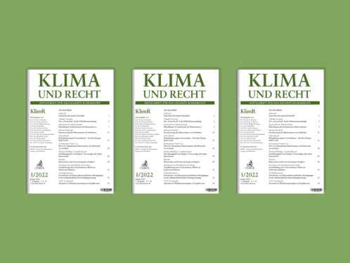 Cover of Klima und Recht