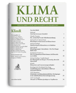 Cover Klima und Recht