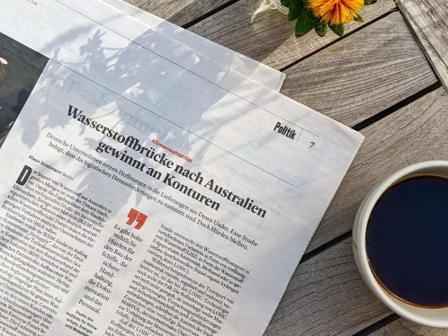 A picture of the Handelsblatt article